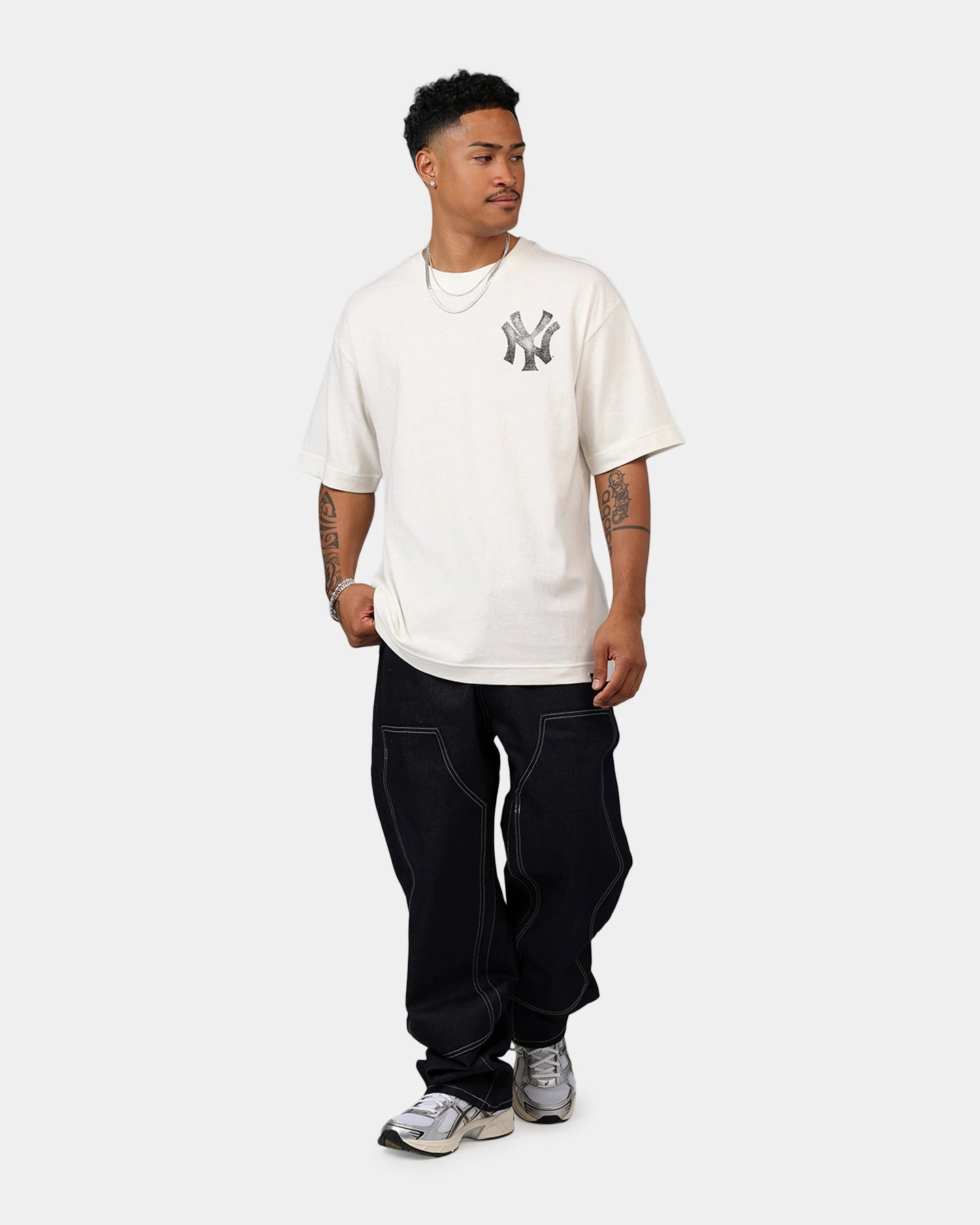 47 Brand New York Yankees 'MLB Trophy Case' Premium T-Shirt Sandstone