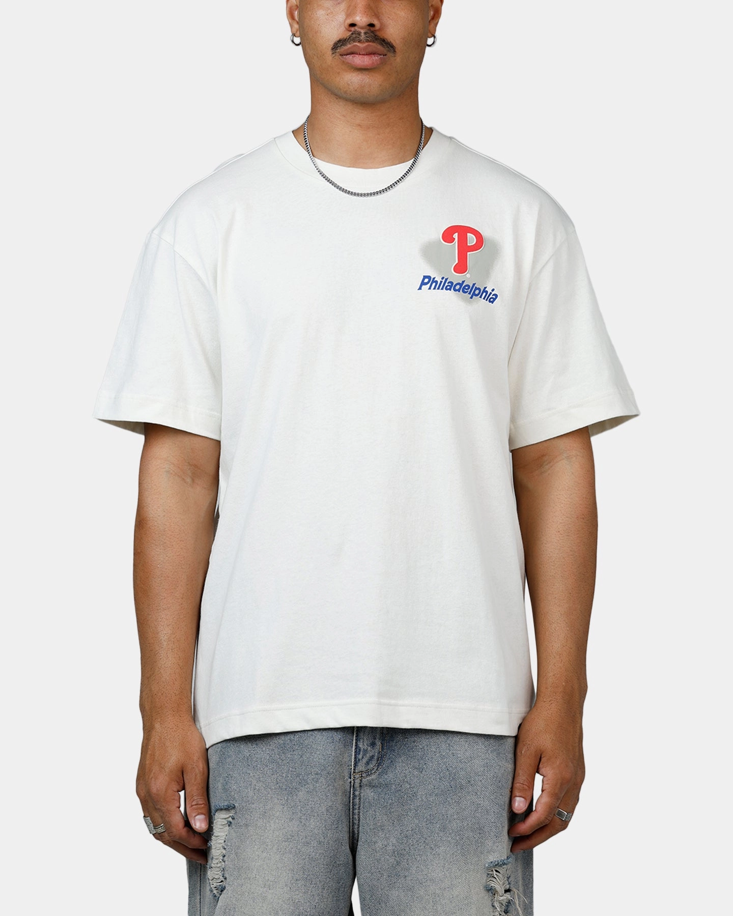 47 Brand Philadelphia Phillies All Fire T-Shirt White