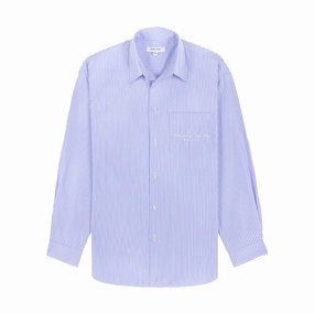   Hotel du Cap Eden-Roc Cursive Oversized Shirt 'Blue White'