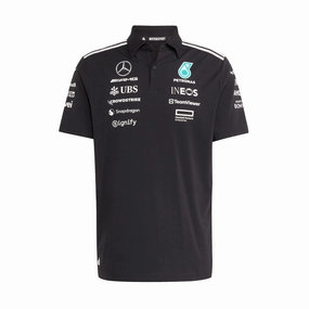   Mercedes AMG Petronas F1 Team Polo 'Black Reflective Silver'