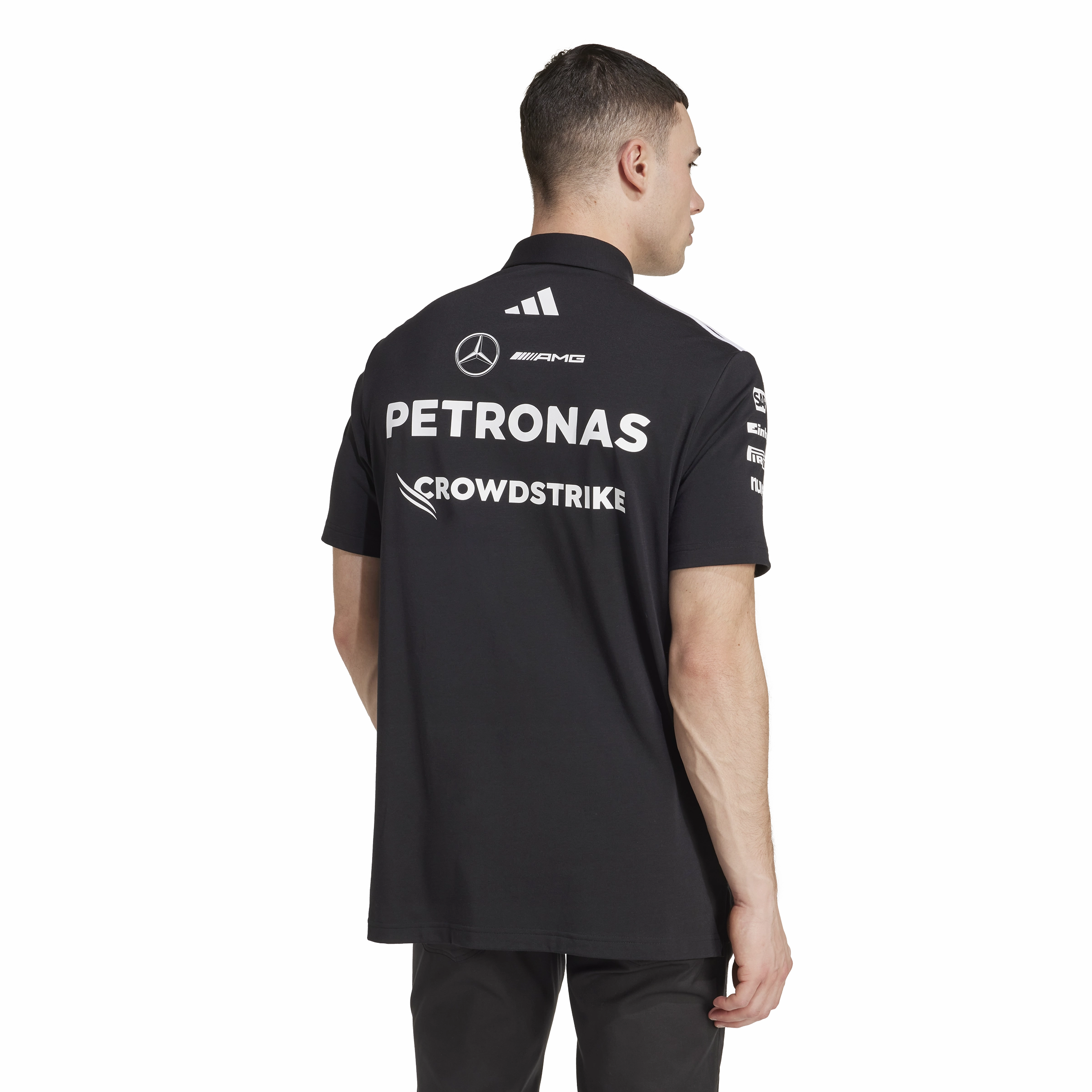   Mercedes AMG Petronas F1 Team Polo 'Black Reflective Silver'