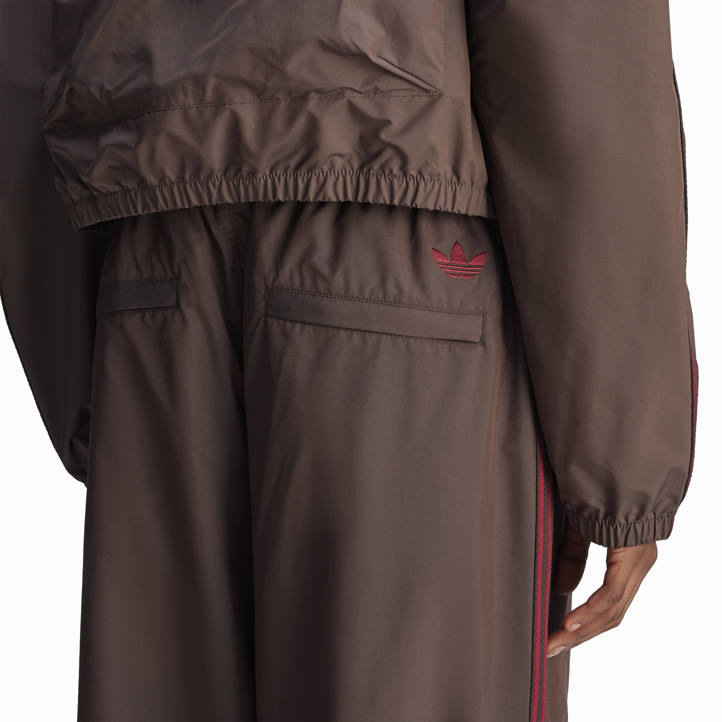   Wales Bonner Nylon Track Pants 'Night Brown'