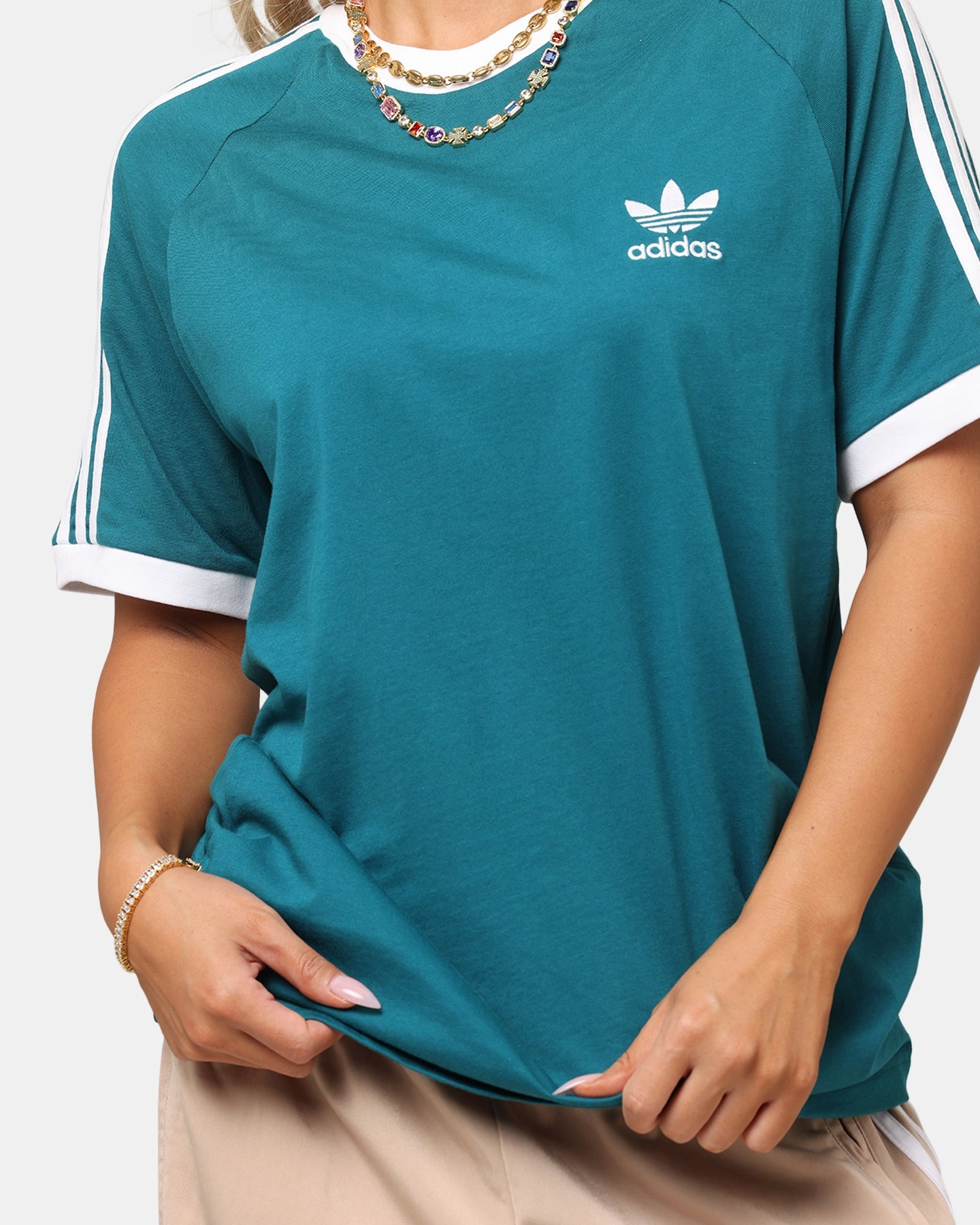 Adidas Classics 3-Stripes T-Shirt Teal