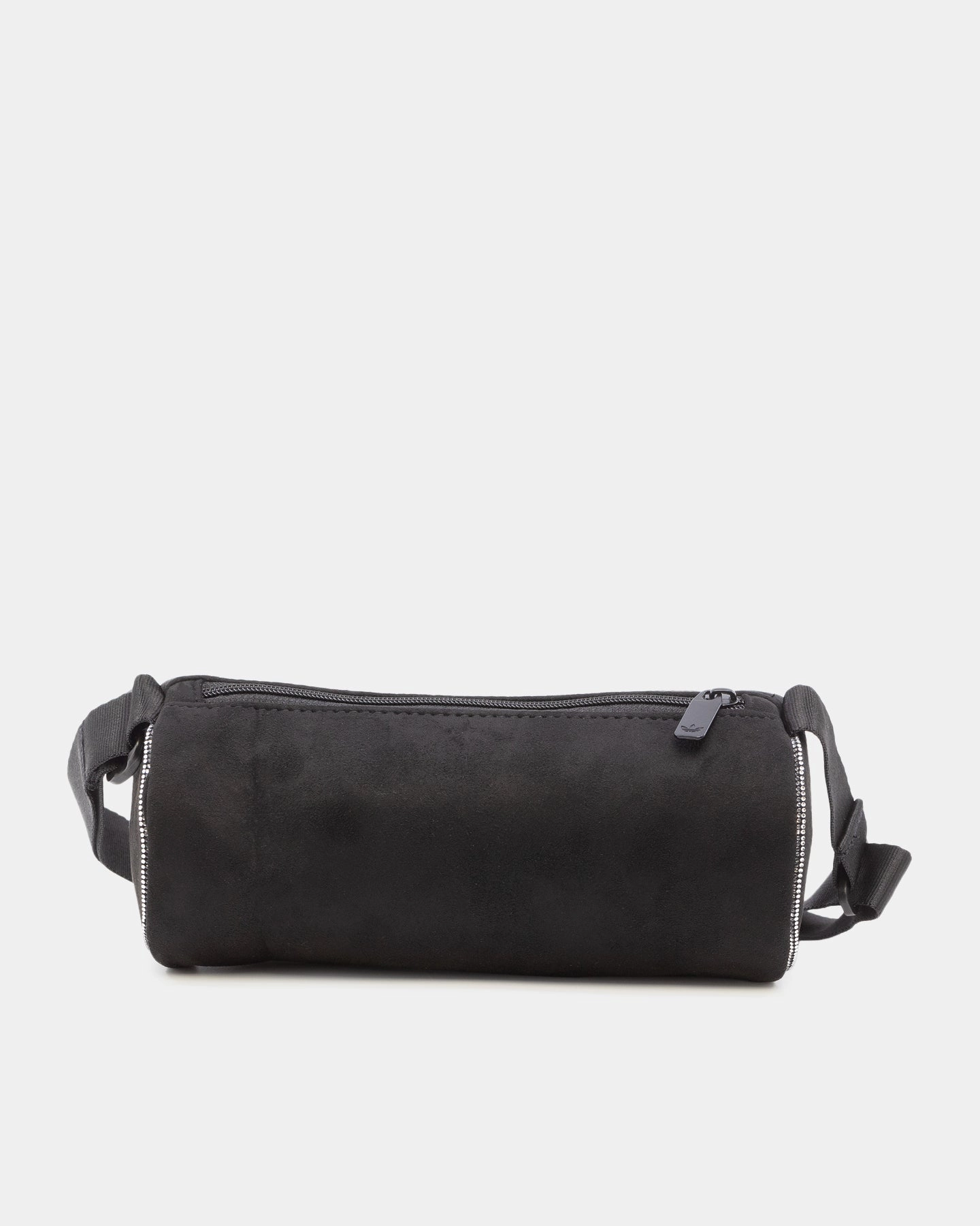 Adidas Rhinestones Fake Suede Mini Duffel Bag Black