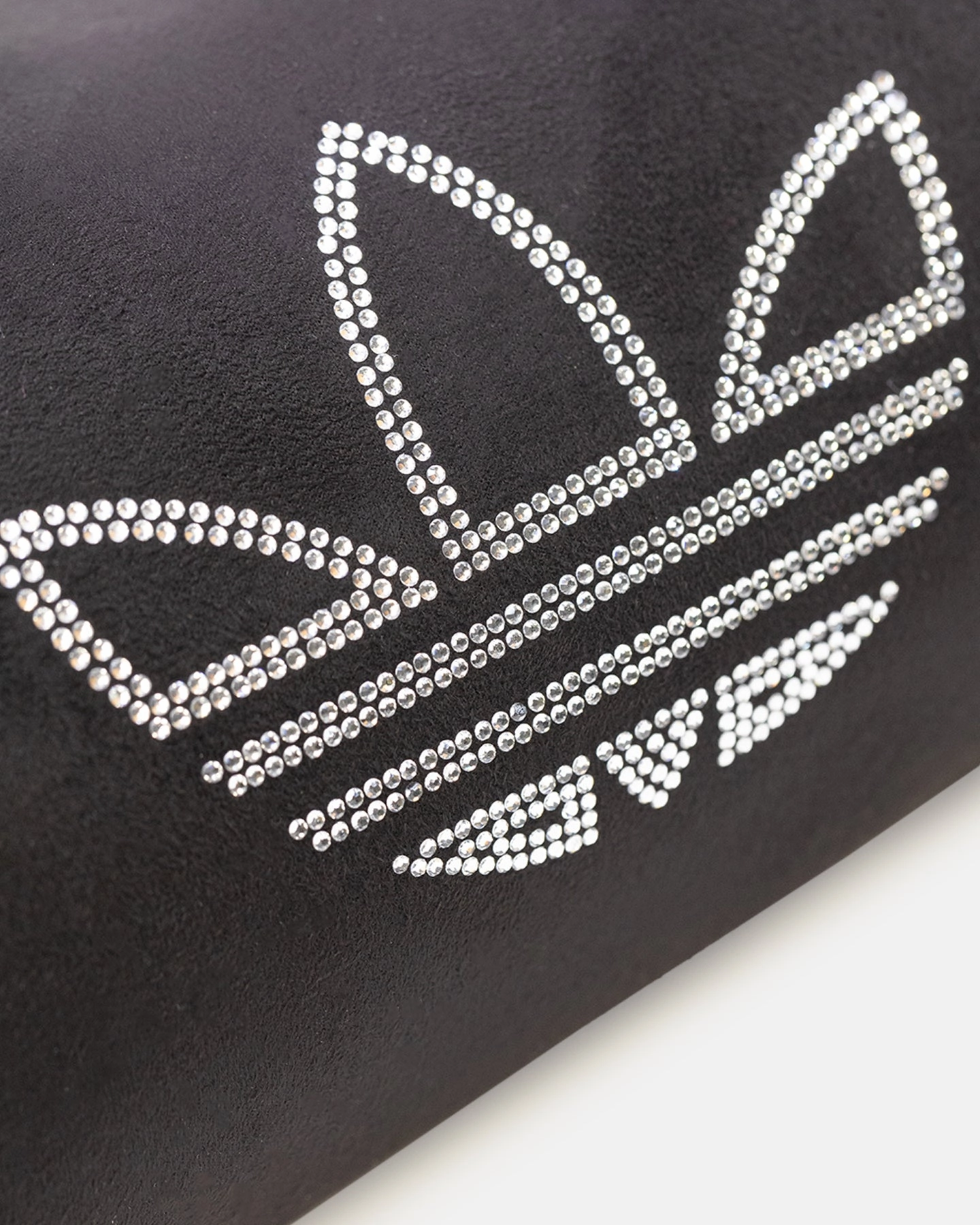 Adidas Rhinestones Fake Suede Mini Duffel Bag Black