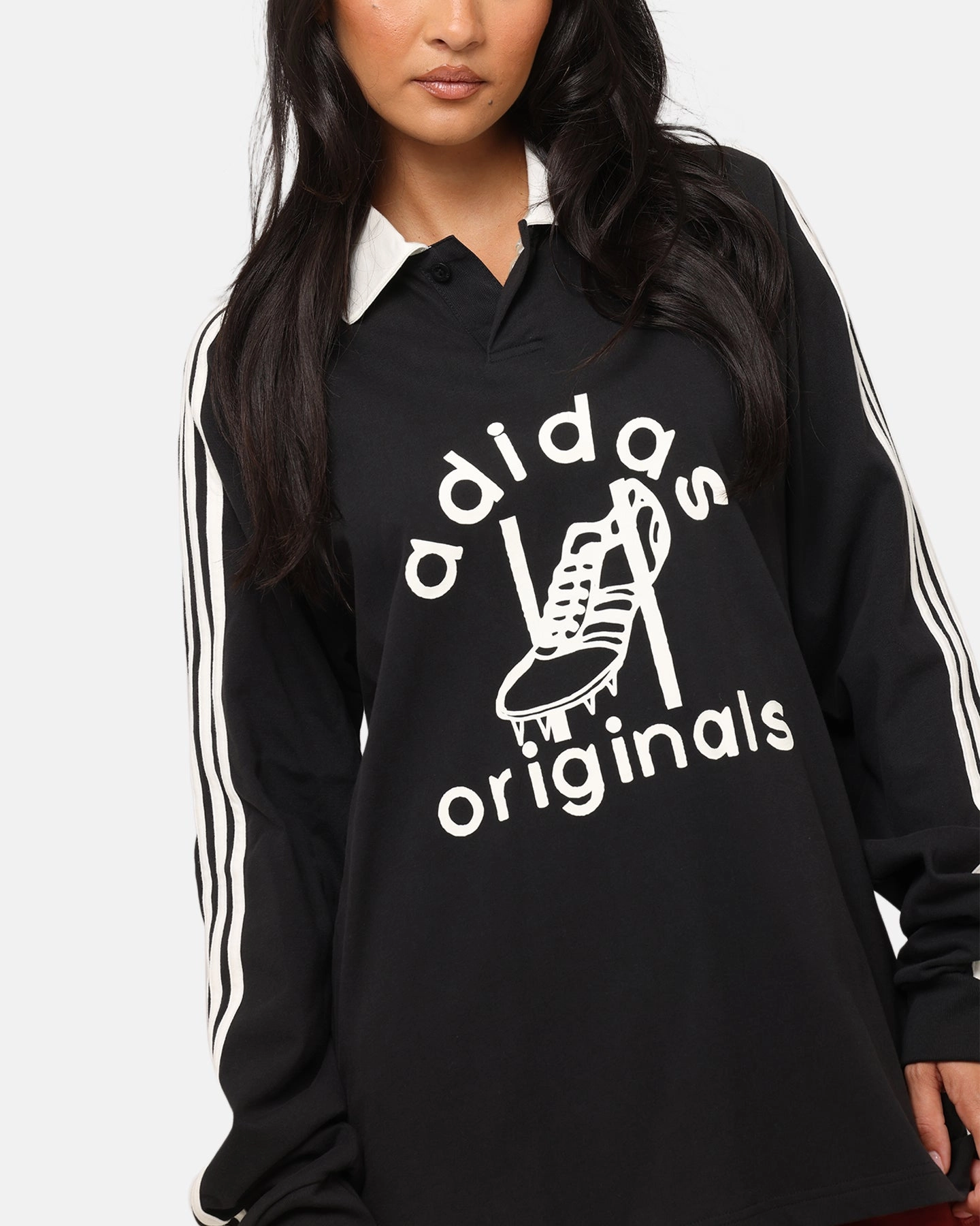 Adidas Rugby Polo Shirt Black