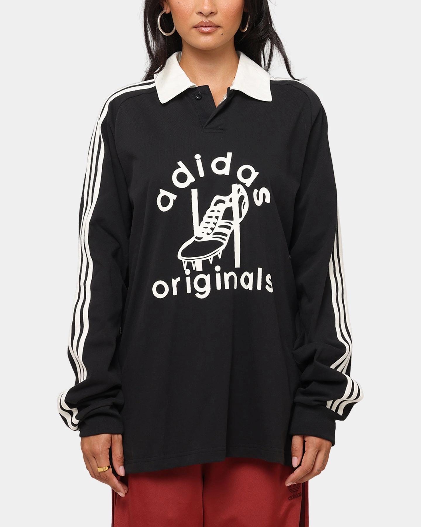 Adidas Rugby Polo Shirt Black