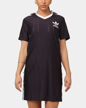 Adidas Women's 3-Stripes Pinstripe Dress Aurora Black