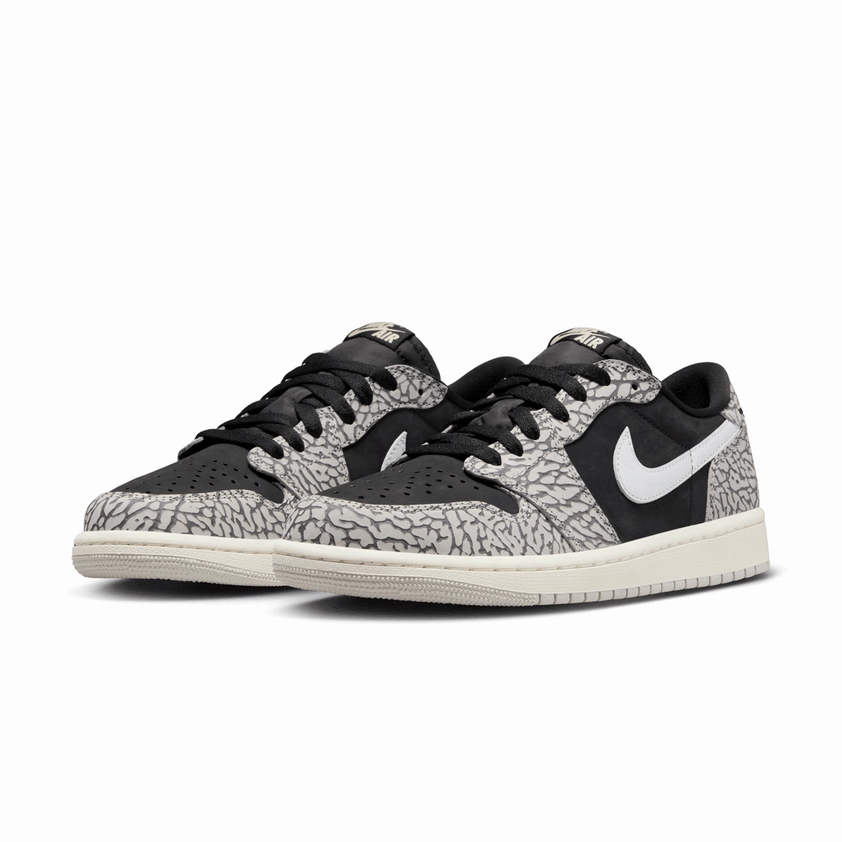 Air Jordan 1 Retro Low OG 'Black Elephant'