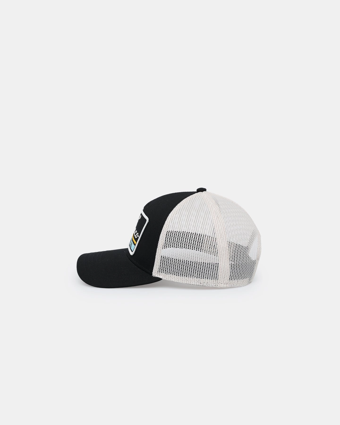 American Needle Twill Valin Patch Trucker Snapback Ivory/Black