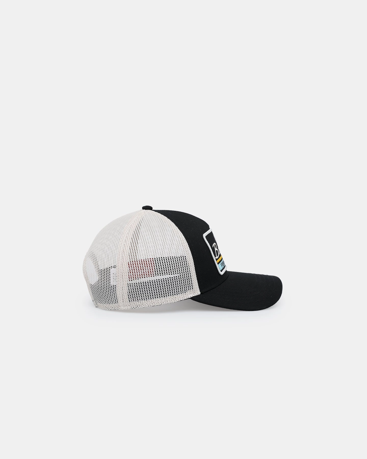 American Needle Twill Valin Patch Trucker Snapback Ivory/Black