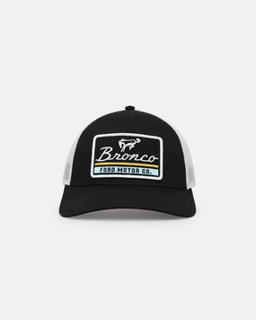 American Needle Twill Valin Patch Trucker Snapback Ivory/Black