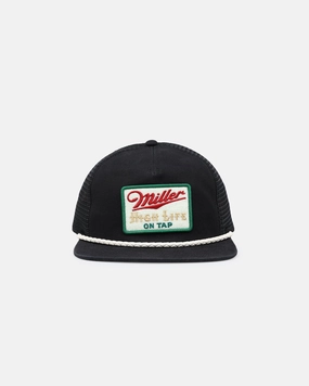 American Needle Wyatt Trucker Snapback Black