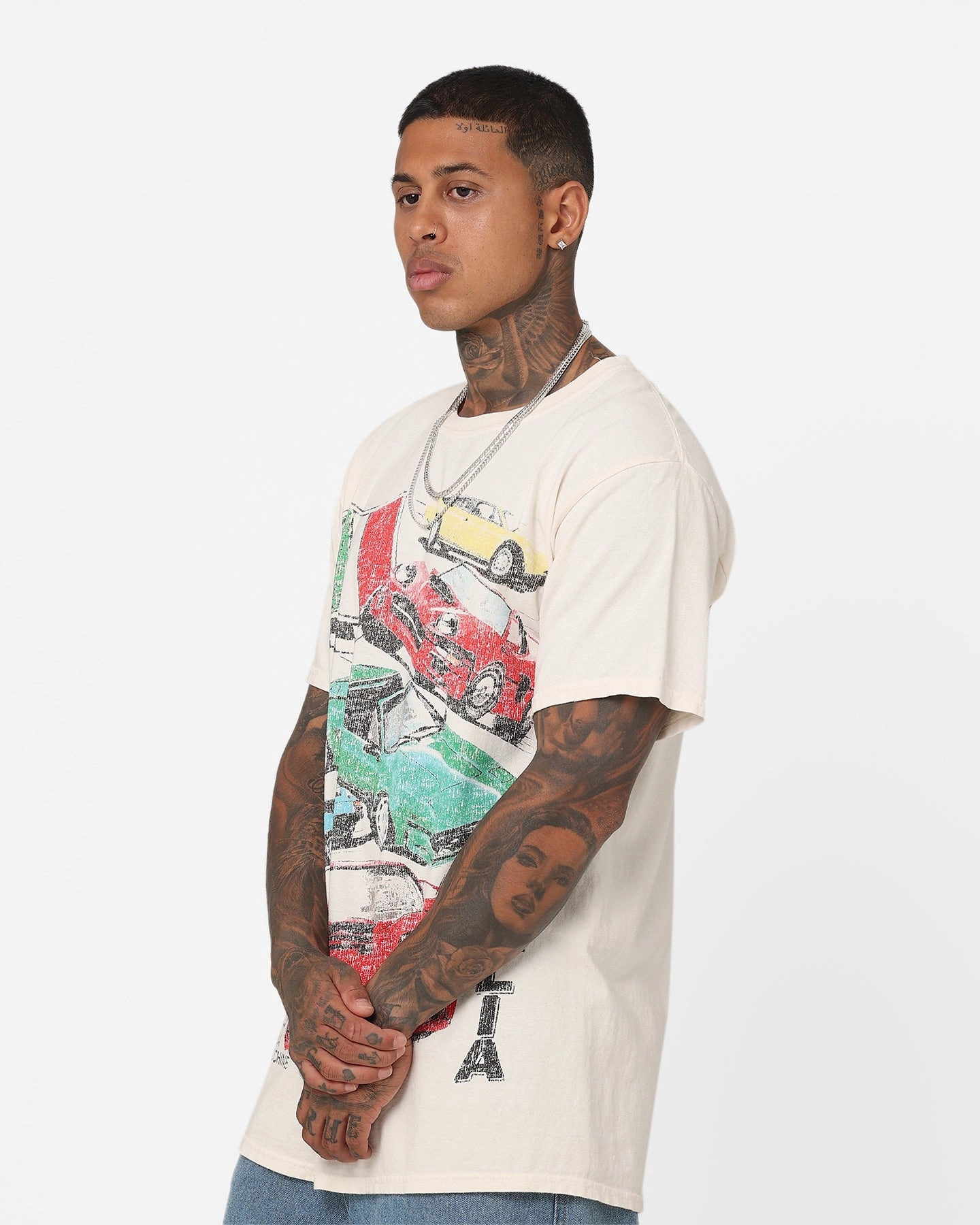 American Thrift Bella Macchine Vintage T-Shirt Off White