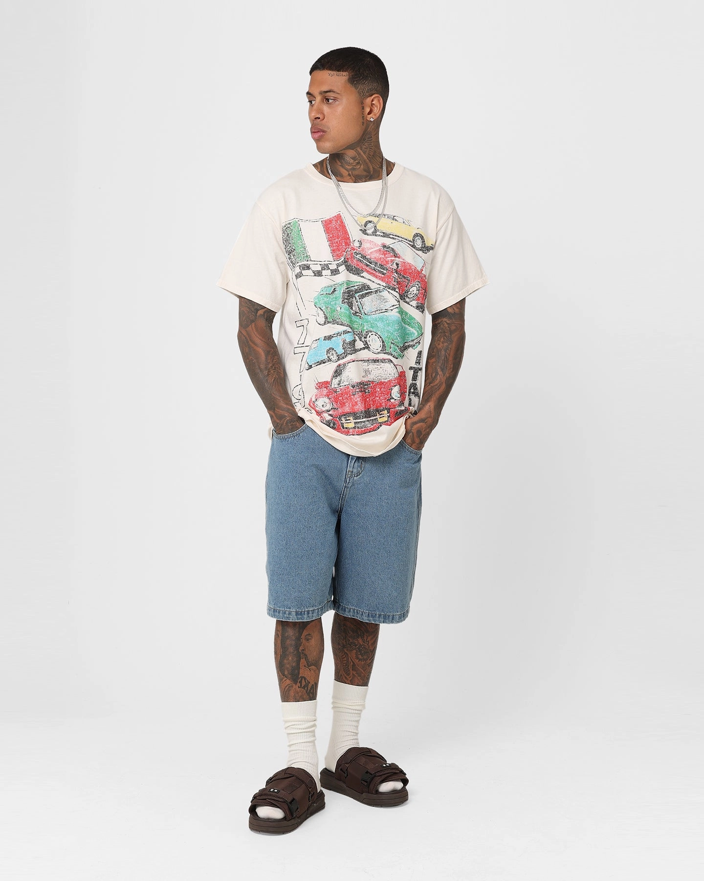 American Thrift Bella Macchine Vintage T-Shirt Off White