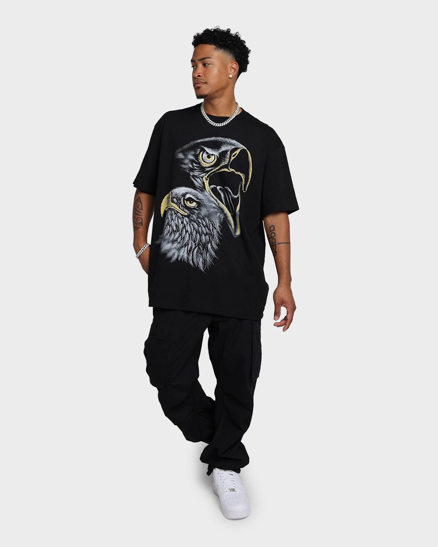 American Thrift Sky Belongs to the Eagle T-Shirt Black