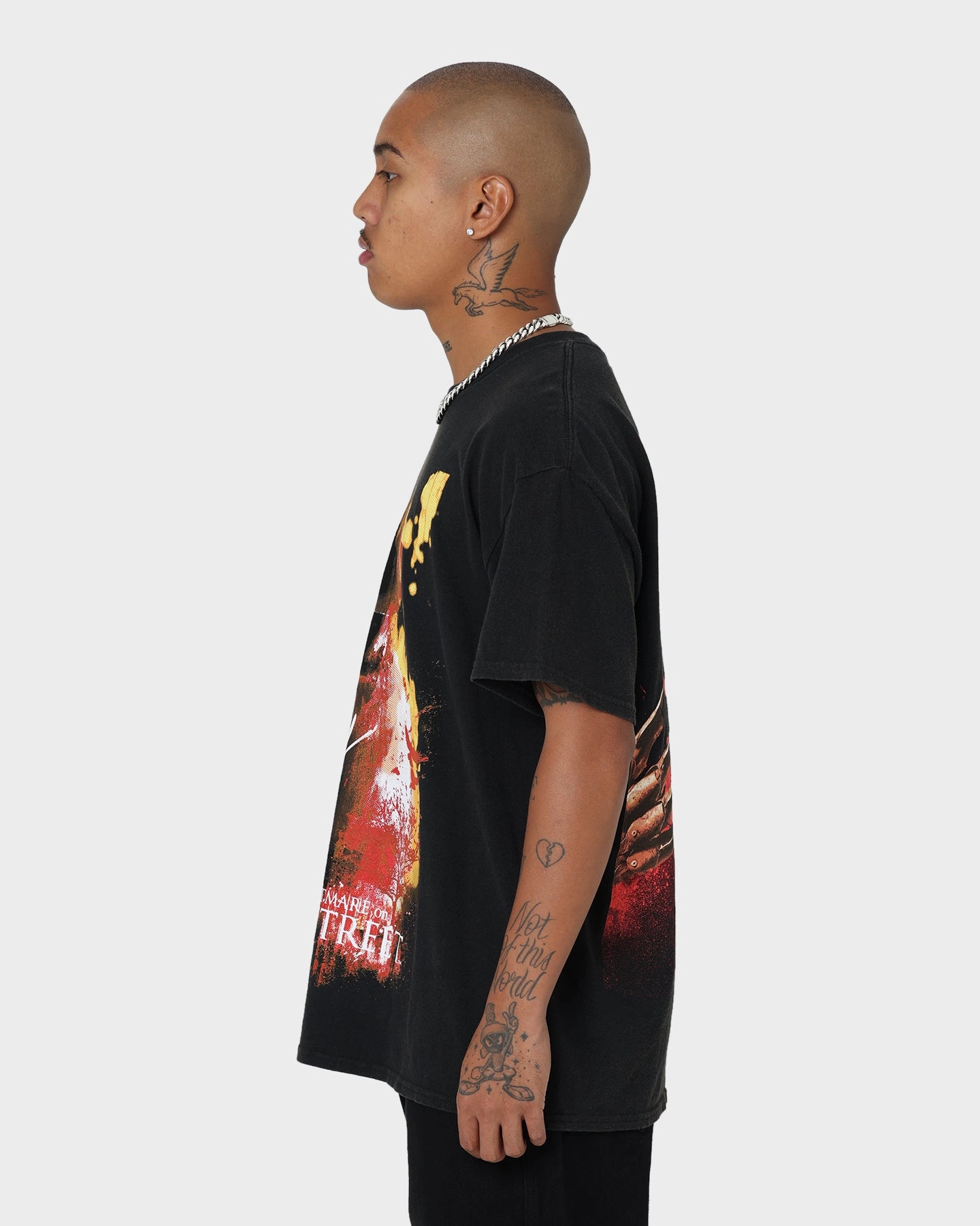 American Thrift X A Nightmare on Elm Street Never Sleep Vintage T-Shirt Vintage Black