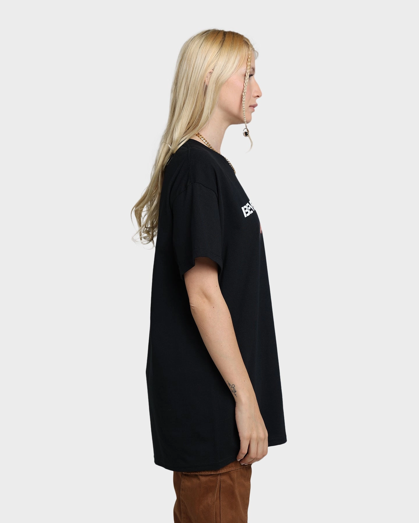American Thrift X Beverley Hills Cop BHC Logo T-Shirt Black