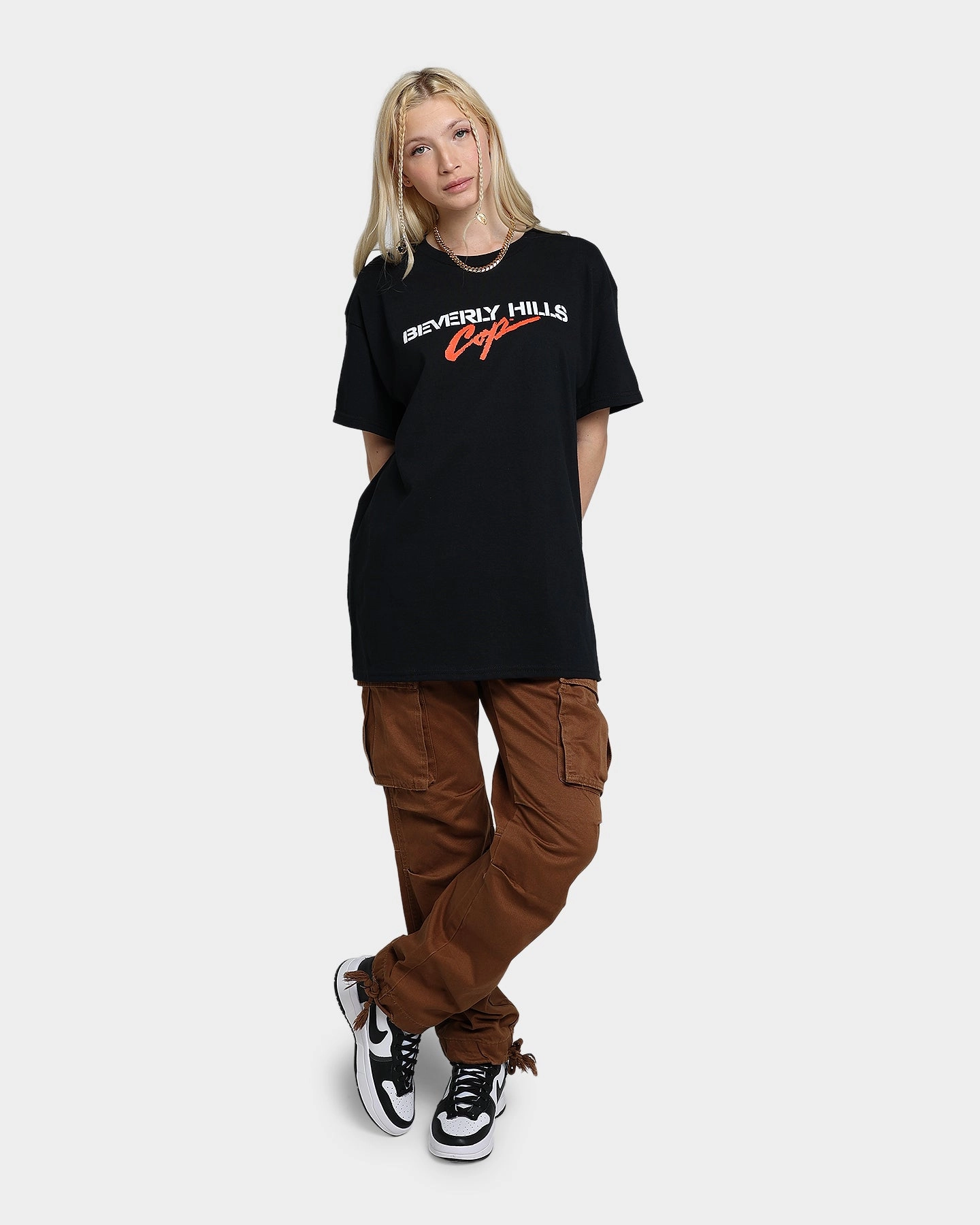 American Thrift X Beverley Hills Cop BHC Logo T-Shirt Black