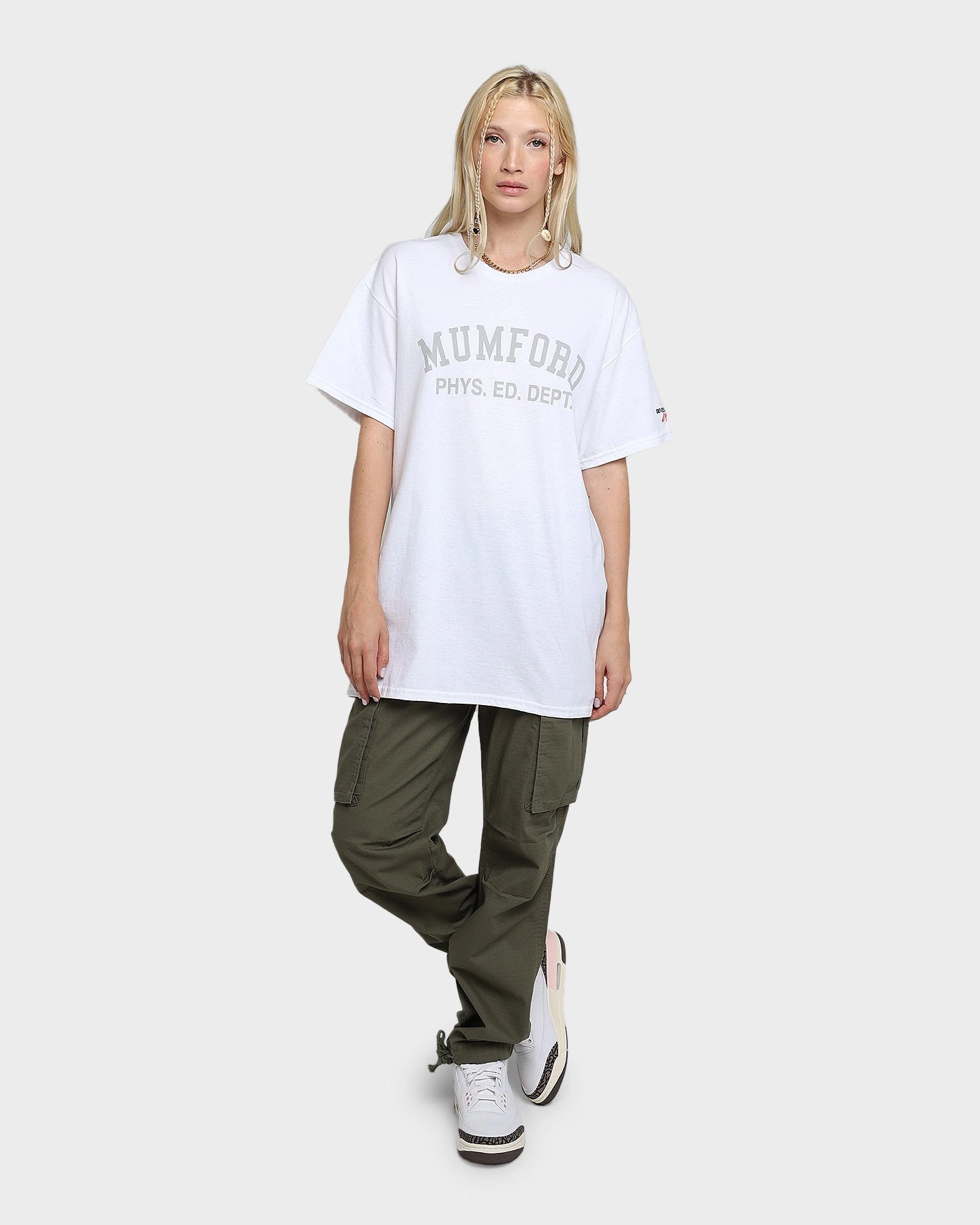 American Thrift X Beverly Hills Cop BHC Mumford Phys Ed T-Shirt White