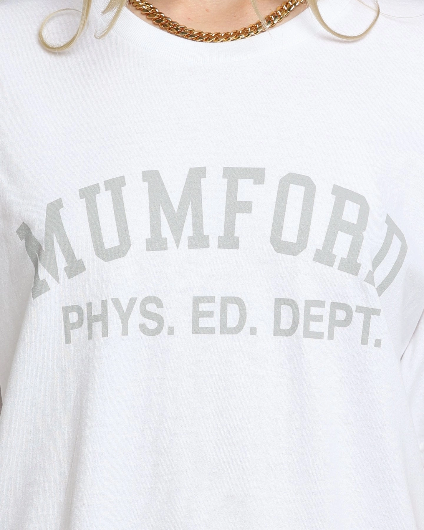 American Thrift X Beverly Hills Cop BHC Mumford Phys Ed T-Shirt White