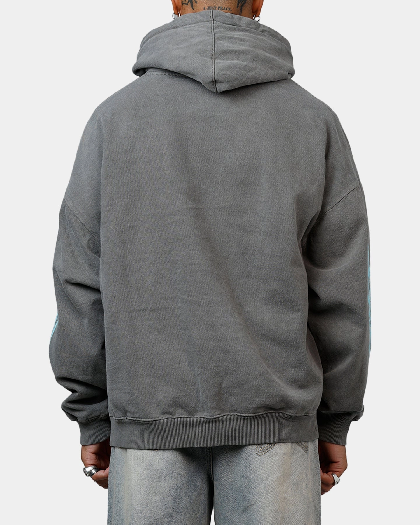 American Thrift X Lord Of The Rings The Balrog Premium Hoodie Washed Charcoal