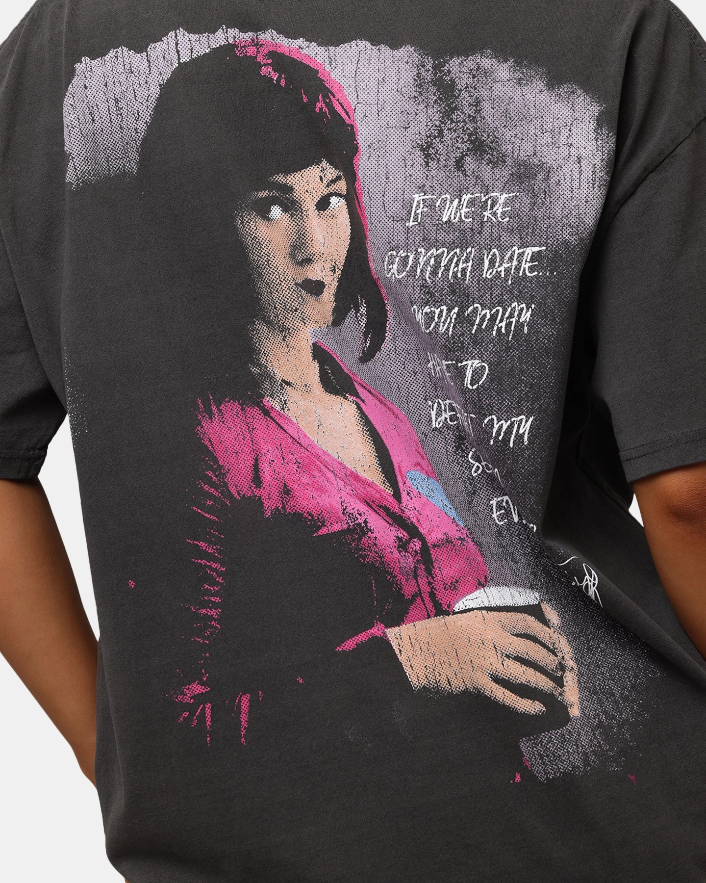 American Thrift X Scott Pilgrim Ramona & Scott Heavy T-Shirt Black Wash