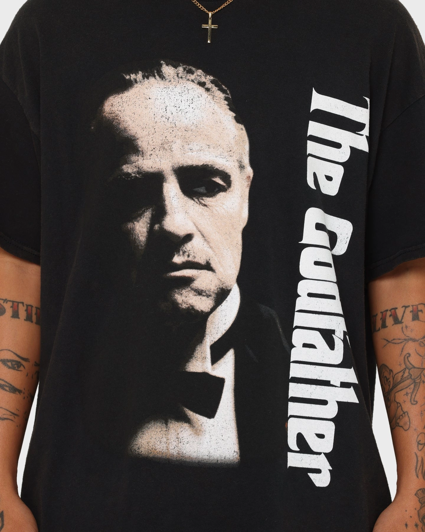 American Thrift X The Godfather The Godfather Movie Vintage T-Shirt Black Wash