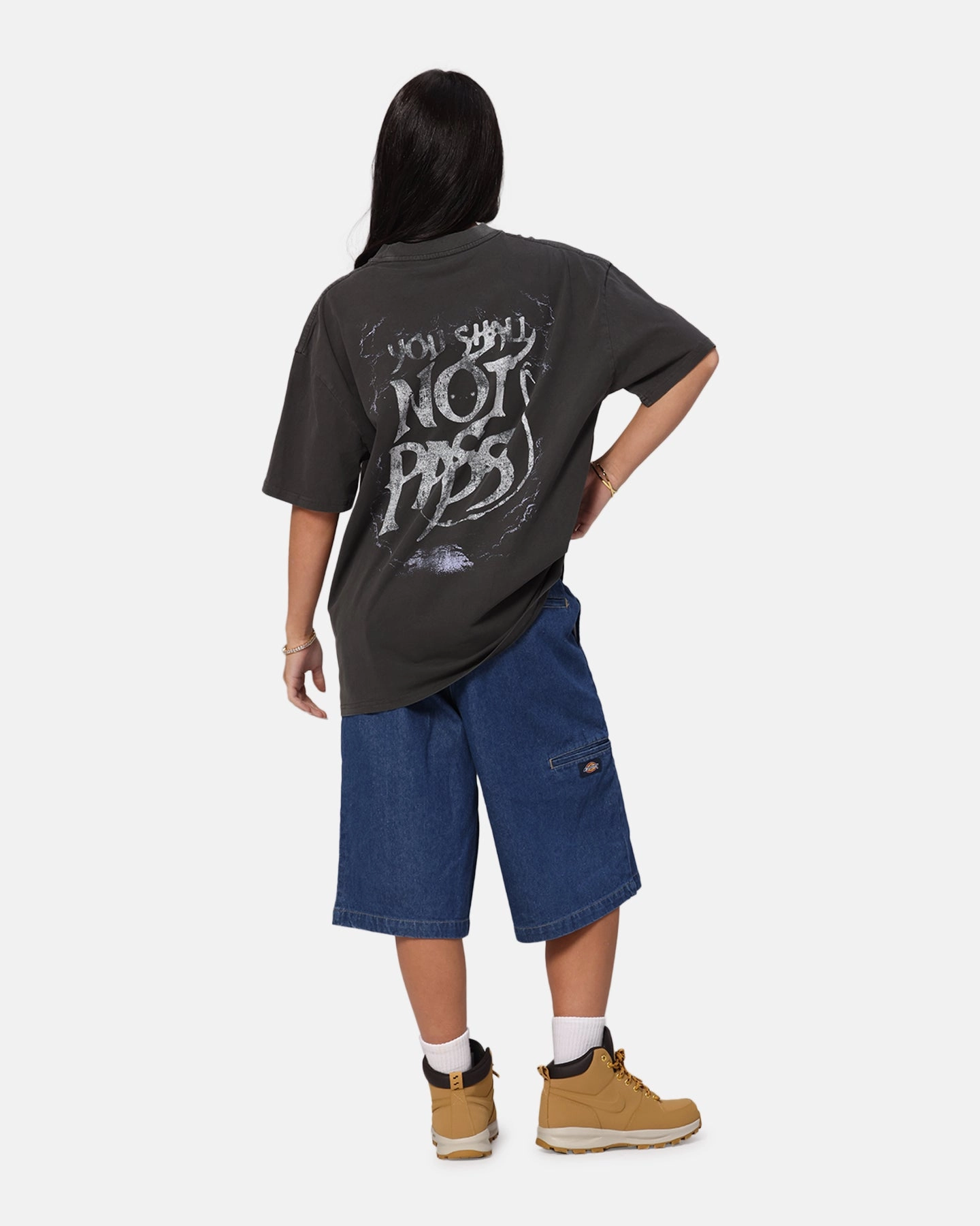 American Thrift X The Lord Of The Rings Gandalf Heavy T-Shirt Black Wash