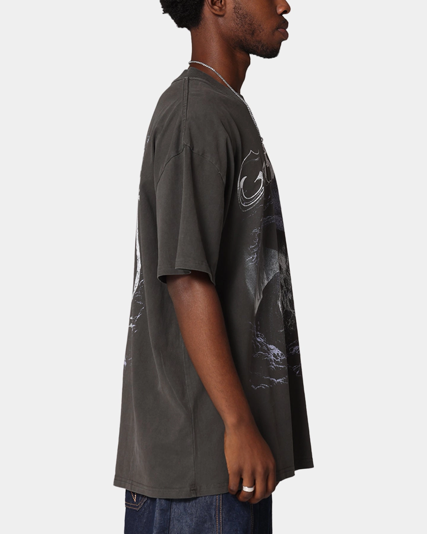 American Thrift X The Lord Of The Rings Gandalf Heavy T-Shirt Black Wash