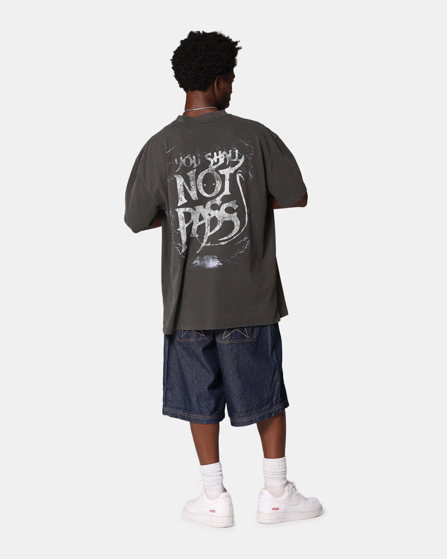 American Thrift X The Lord Of The Rings Gandalf Heavy T-Shirt Black Wash