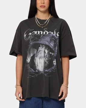 American Thrift X The Lord Of The Rings Gandalf Heavy T-Shirt Black Wash