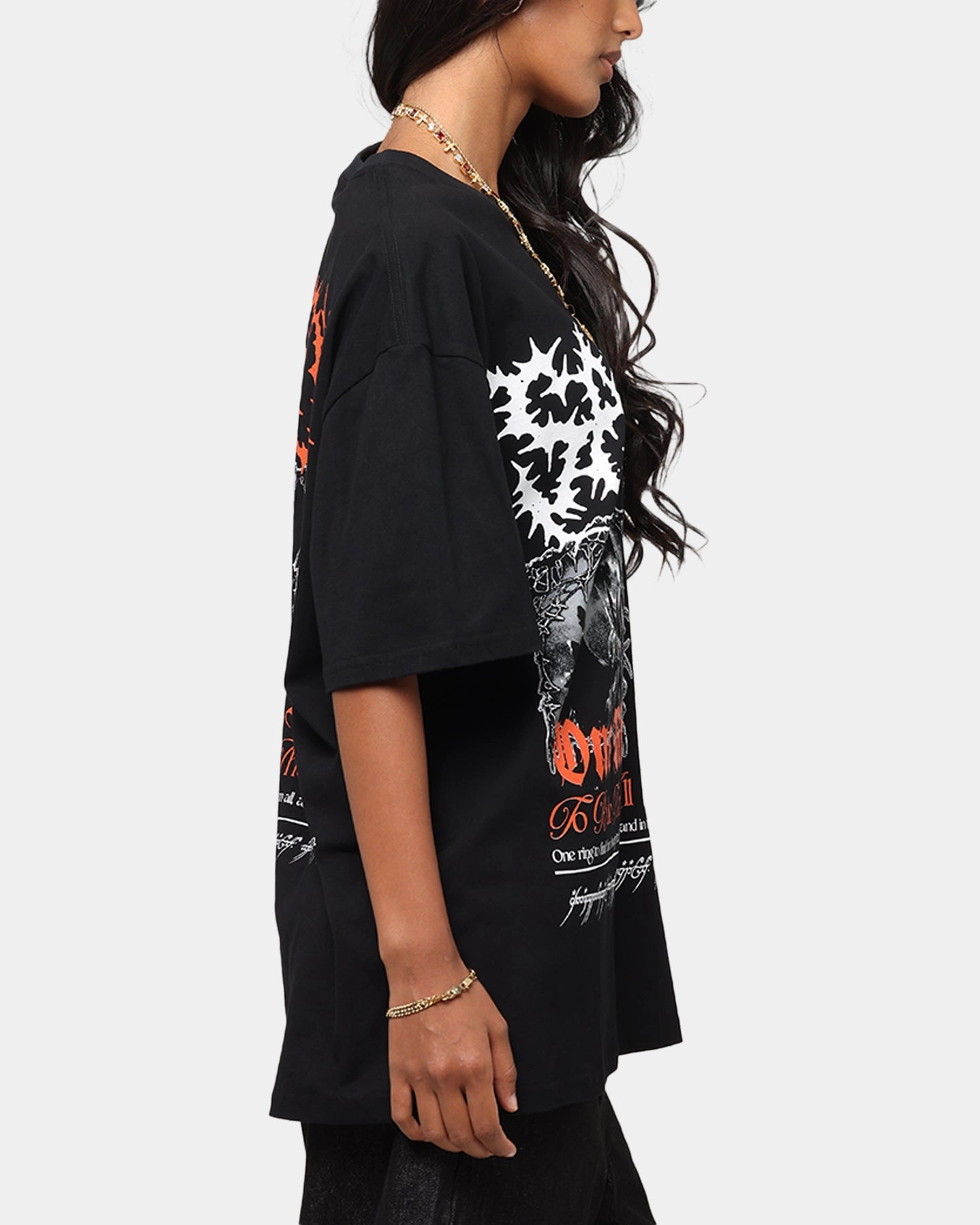 American Thrift X The Lord Of The Rings Sauron Heavy T-Shirt Black
