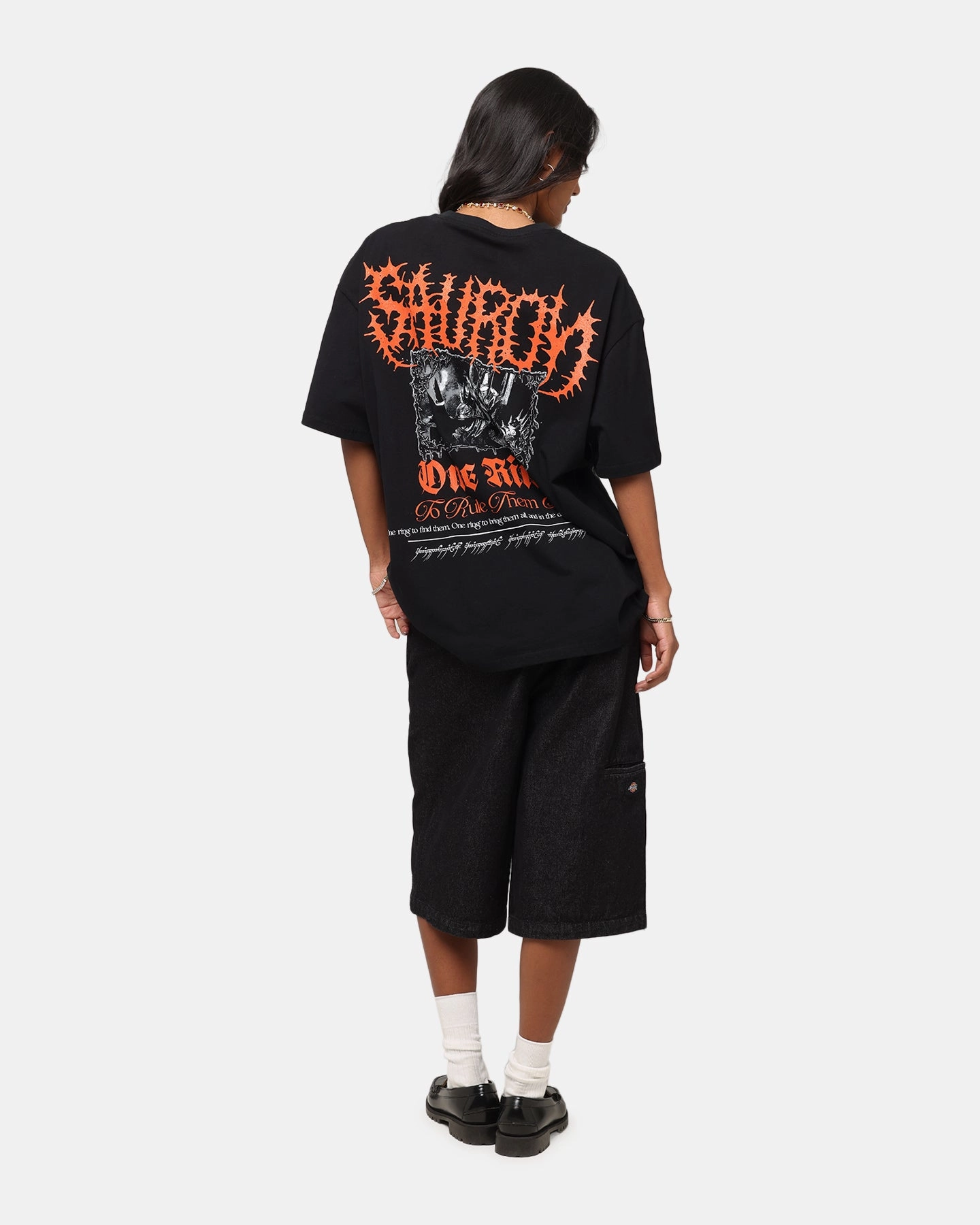 American Thrift X The Lord Of The Rings Sauron Heavy T-Shirt Black
