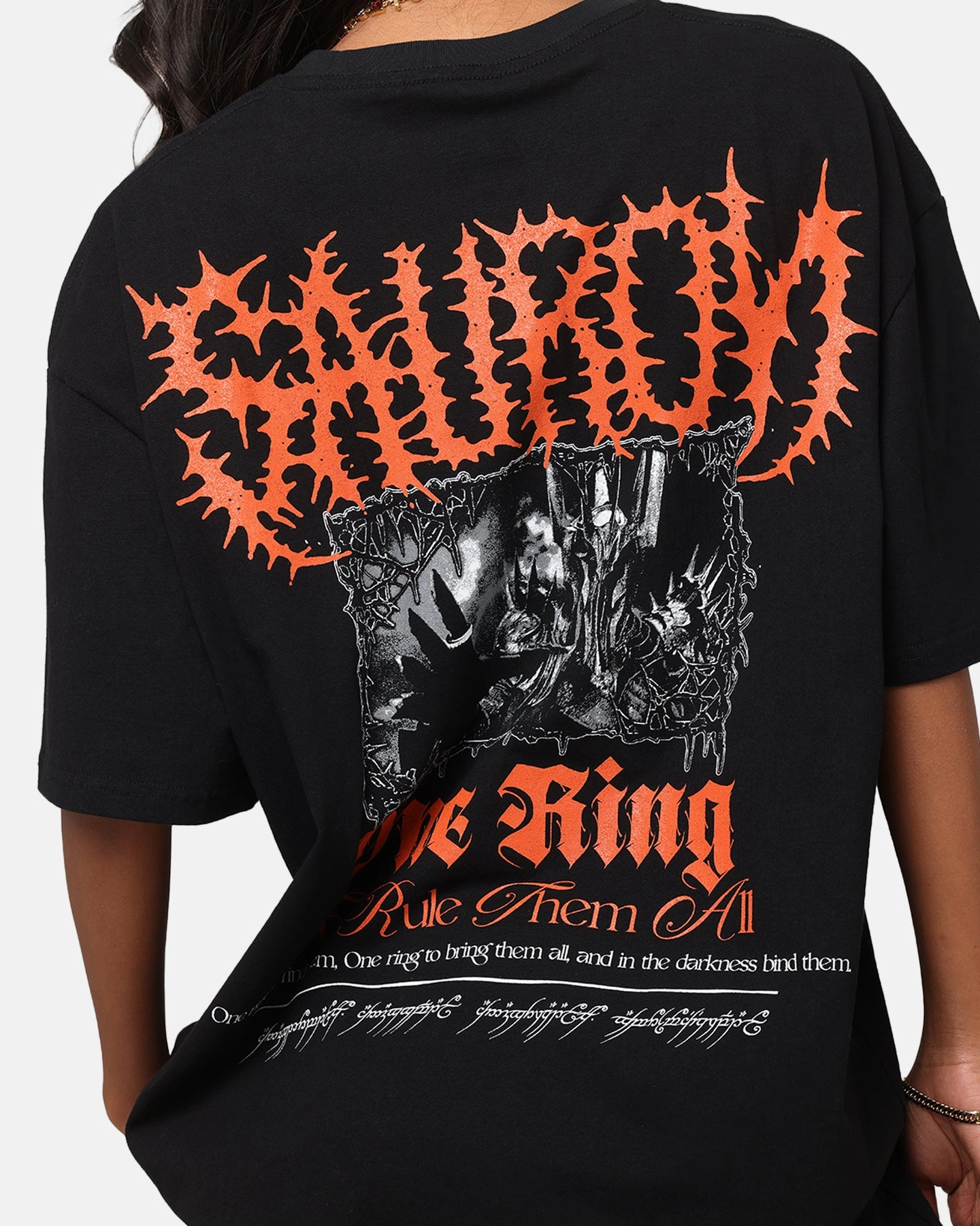 American Thrift X The Lord Of The Rings Sauron Heavy T-Shirt Black