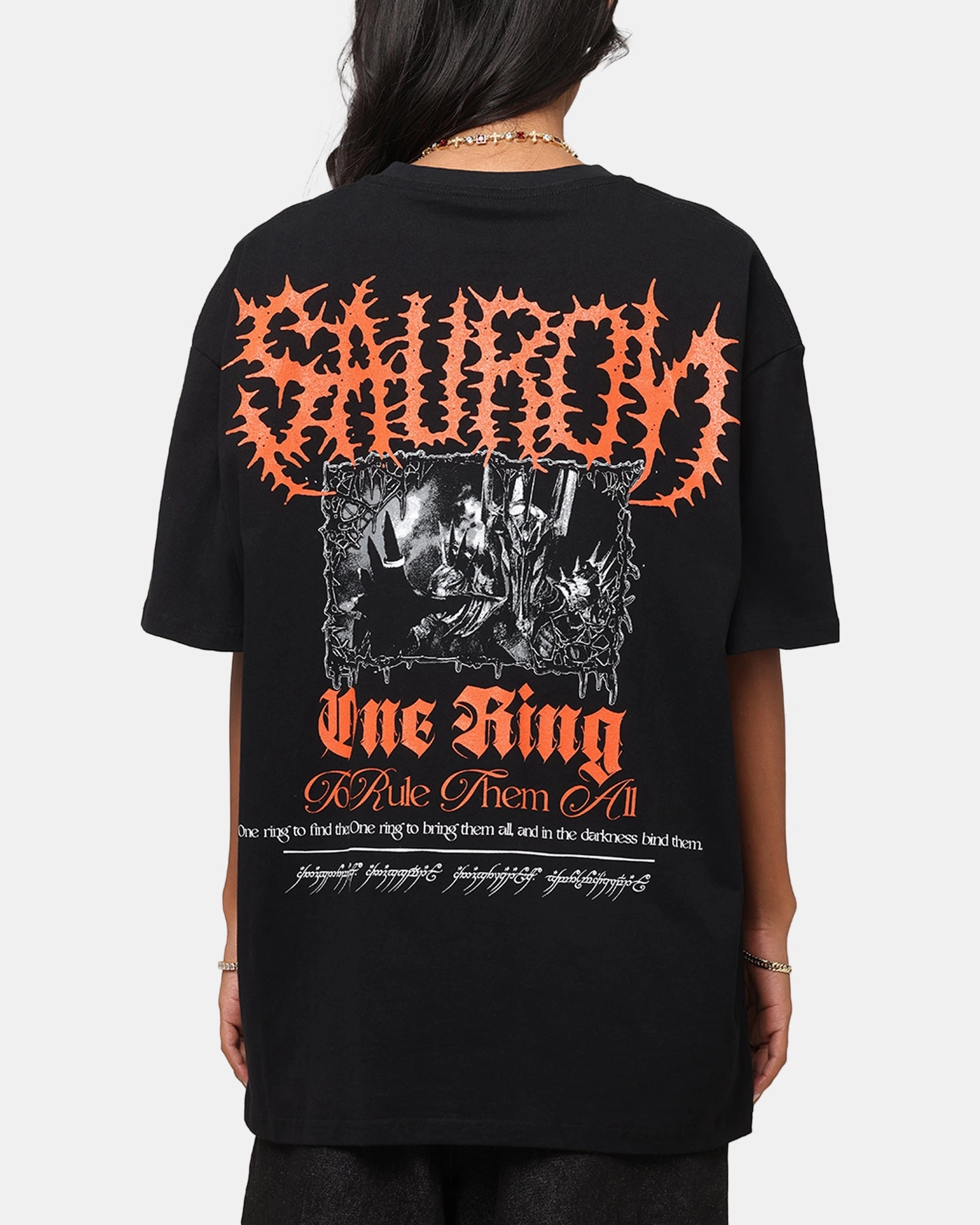 American Thrift X The Lord Of The Rings Sauron Heavy T-Shirt Black