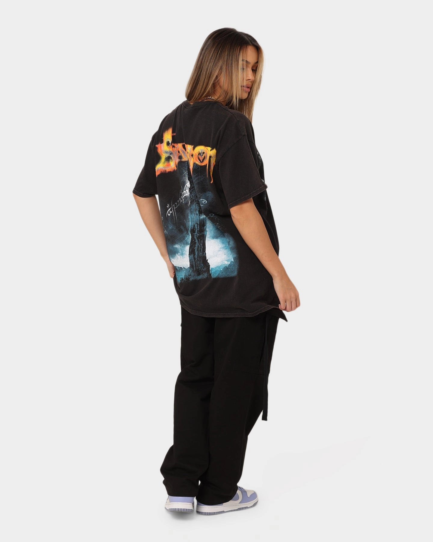 American Thrift X The Lord of The Rings The Sauron Vintage T-Shirt Black Wash