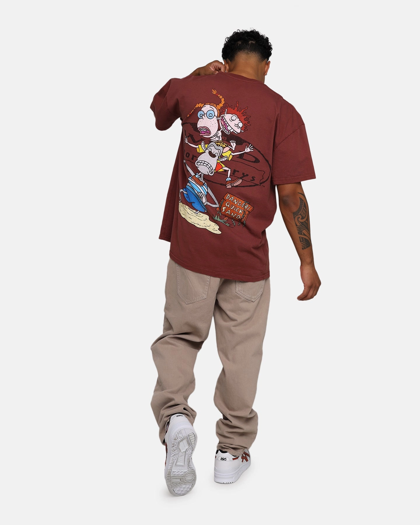 American Thrift X The Wild Thornberrys Wild Thornberry Heavyweight T-Shirt Brown