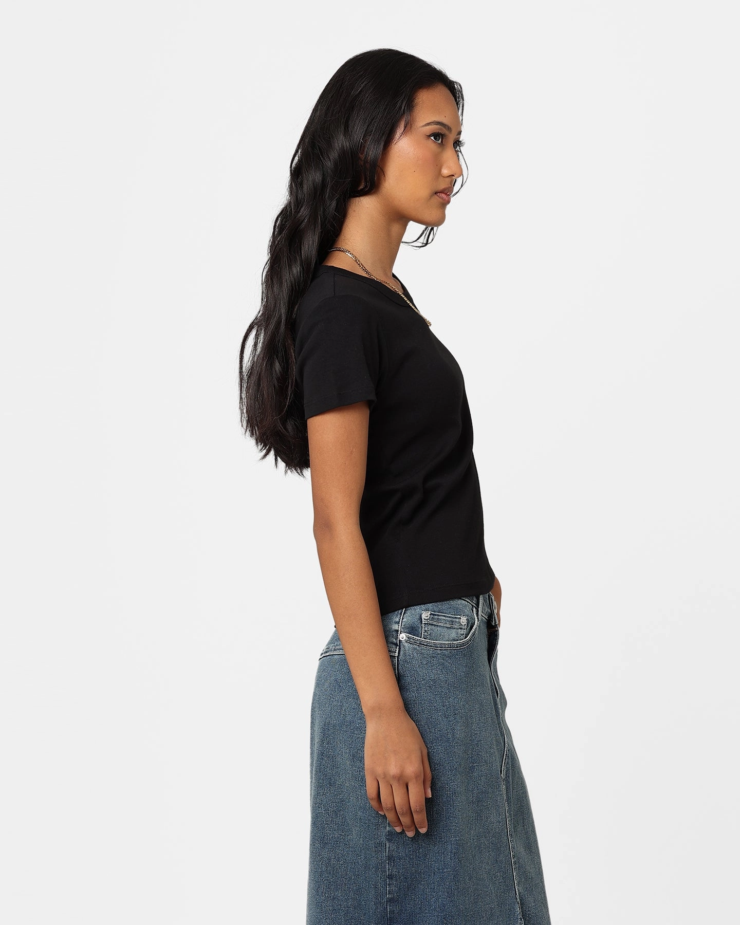 AS Colour Women's Organic Rib T-Shirt Black