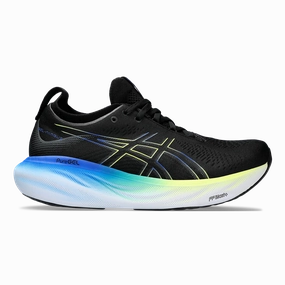 Asics Gel Nimbus 25 - Black - Glow Yellow