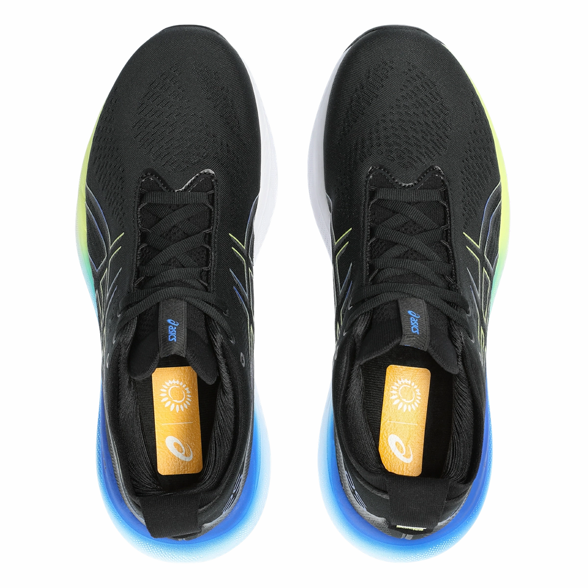 Asics Gel Nimbus 25 - Black - Glow Yellow