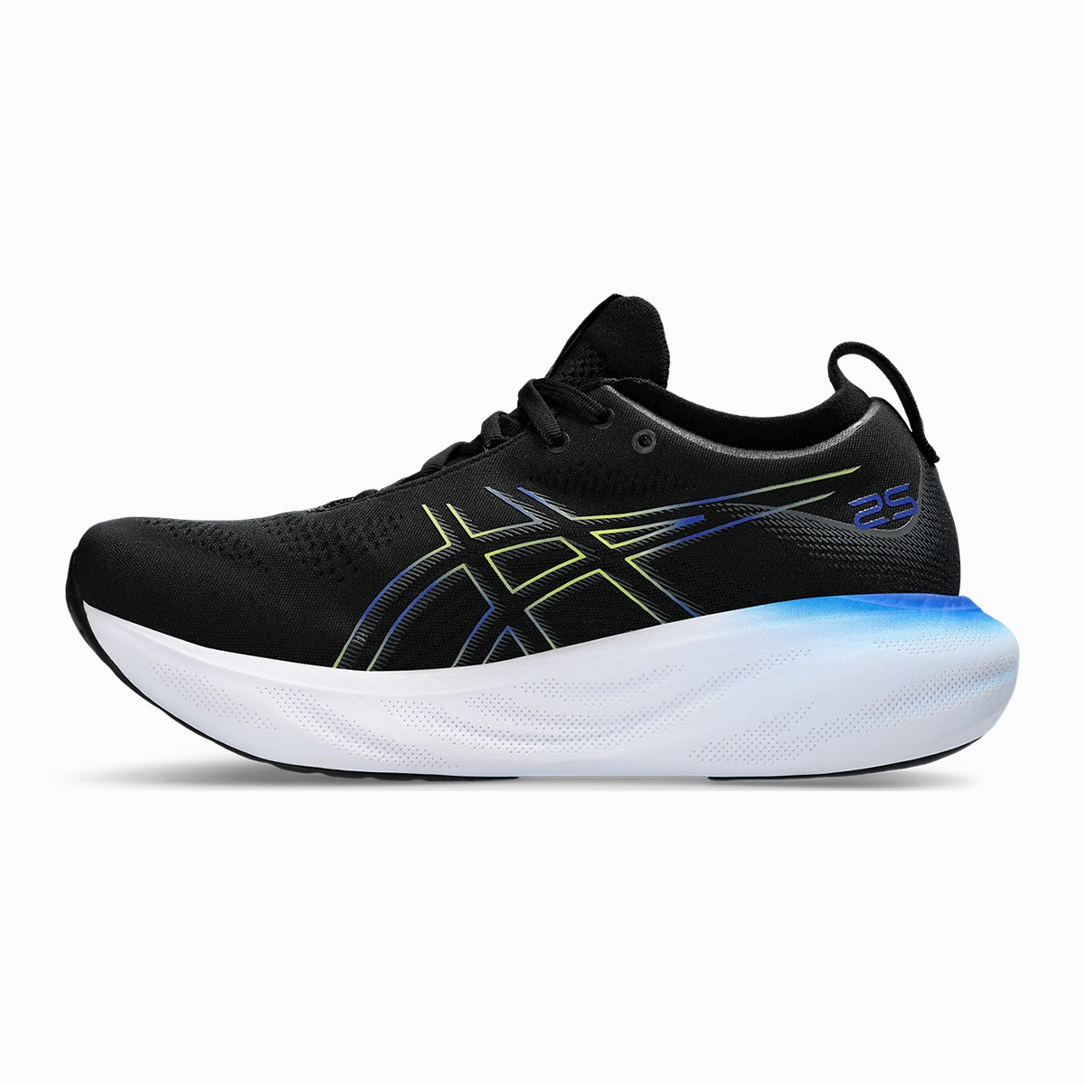 Asics Gel Nimbus 25 - Black - Glow Yellow