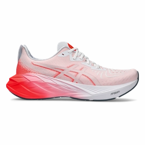 Asics Novablast 4 - White - Sunrise Red