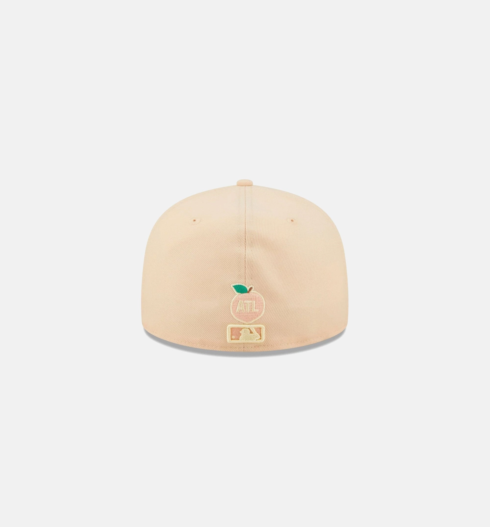 Atlanta Braves State Fruit 59FIFTY Fitted Cap Mens Hat - Beige