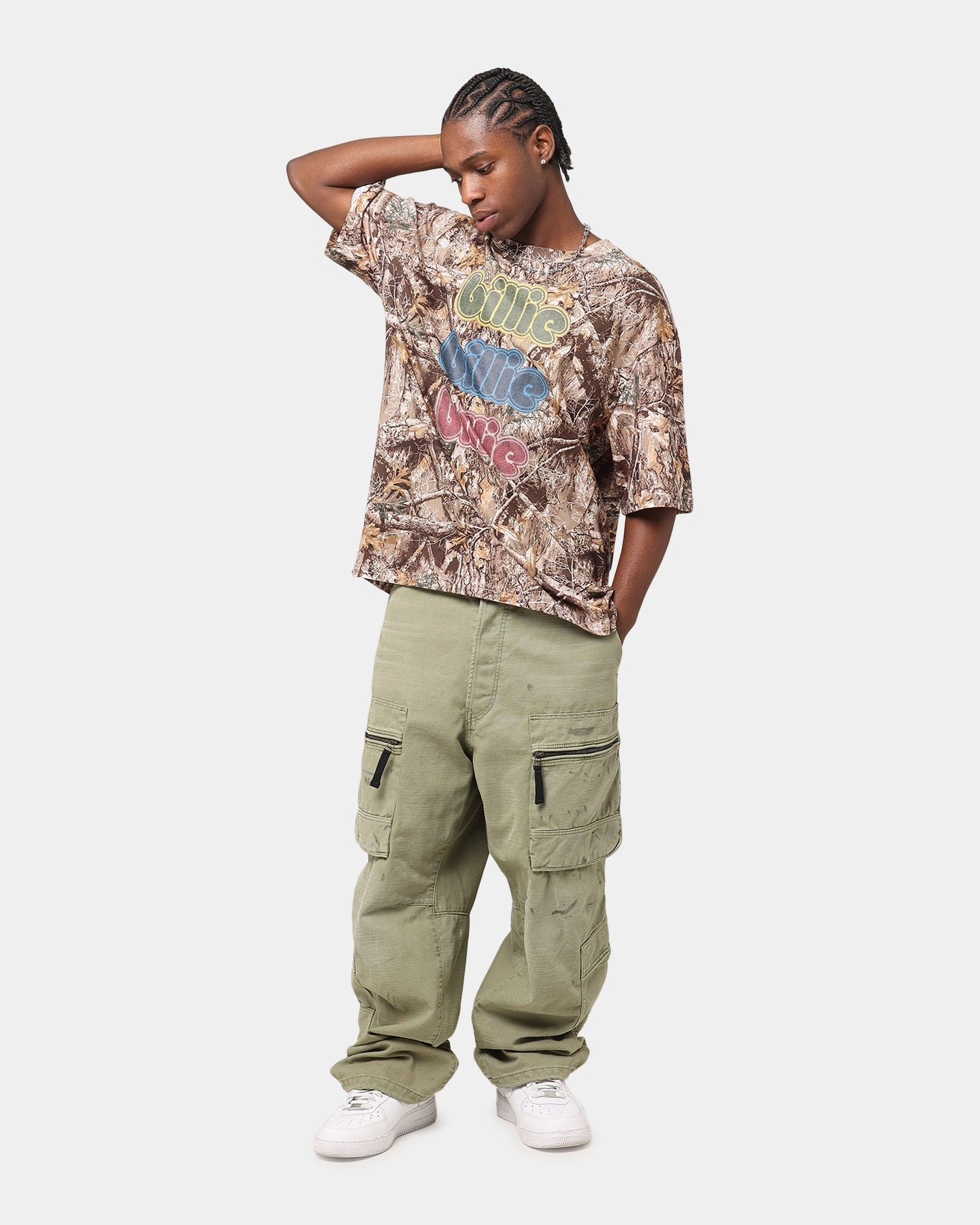 Billie Eilish Billie Billie Billie Organic Cotton T-Shirt Realtree