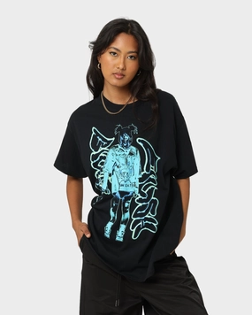 Billie Eilish Neon Graffiti T-Shirt Black