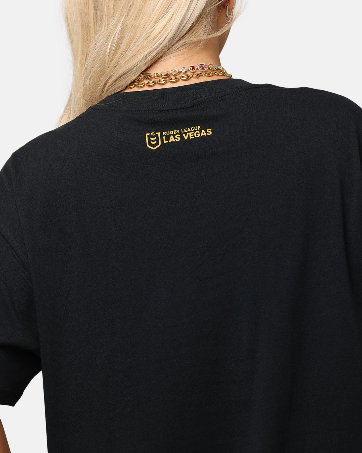Bleacher Athletic NRL 2025 Las Vegas Round T-Shirt Black