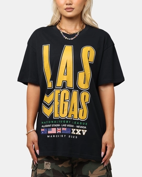 Bleacher Athletic NRL 2025 Las Vegas Round T-Shirt Black