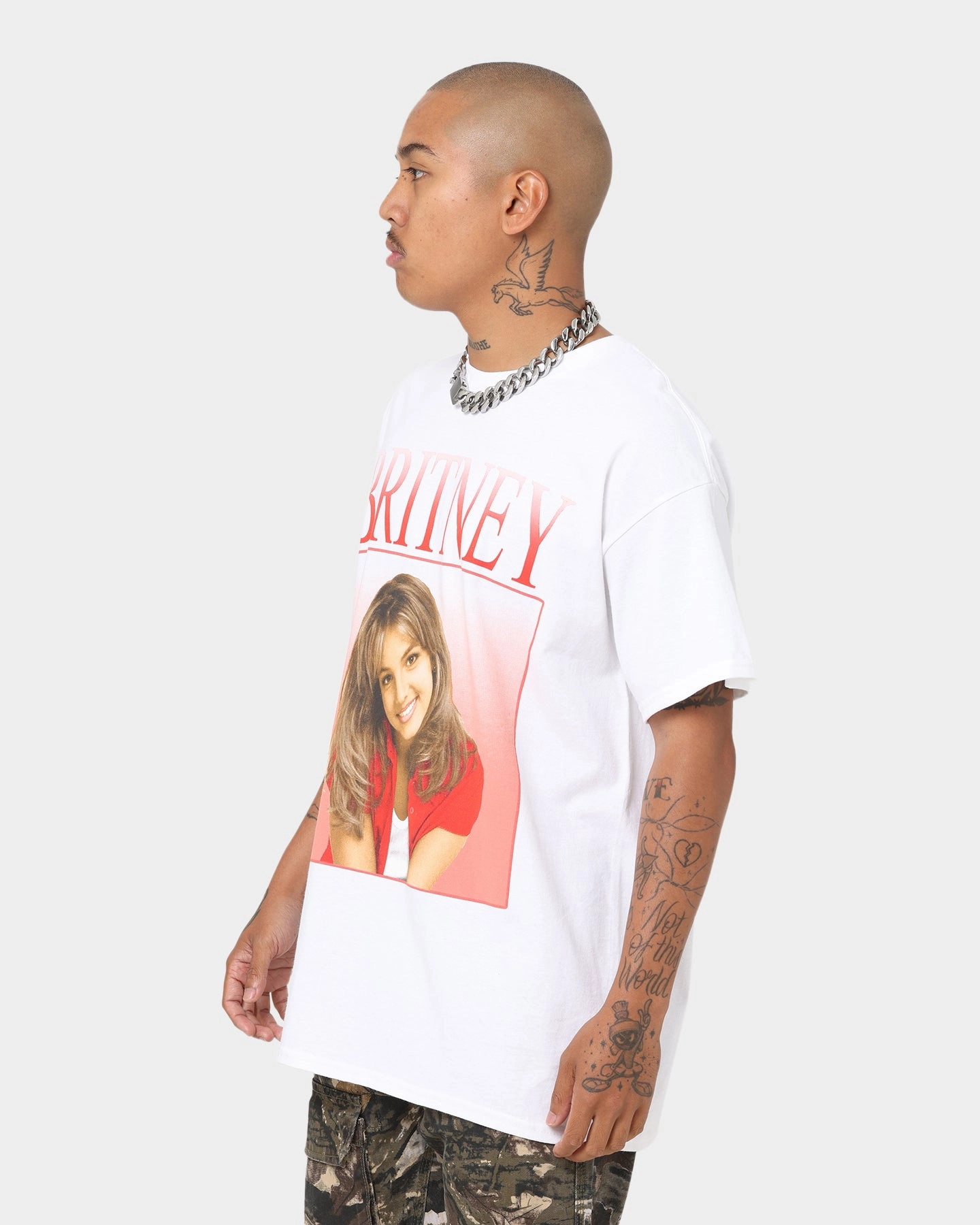 Britney Spears Britney Homage T-Shirt White