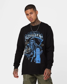 Broken Promises Call Waiting Long Sleeve T-Shirt Black